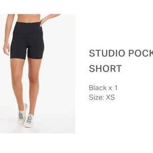 Vuori Black Studio Pocket Bike Shorts